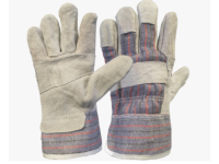 Перчатки спилковые комбинированные утепленные
