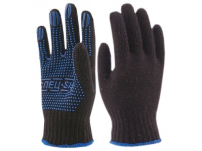 Перчатки трик х/б ПВХ