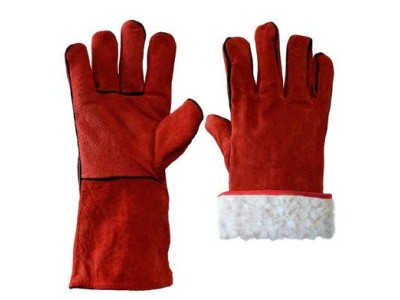 Перчатки спилковые Трек утепленные